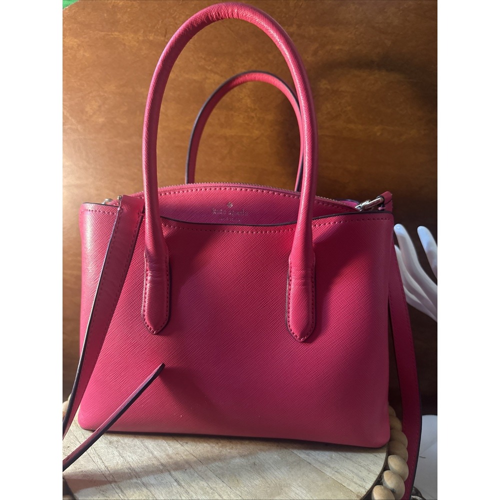 Kate Spade New York RORY Pink Saffiano Medium Satchel Crossbody Bag preowned